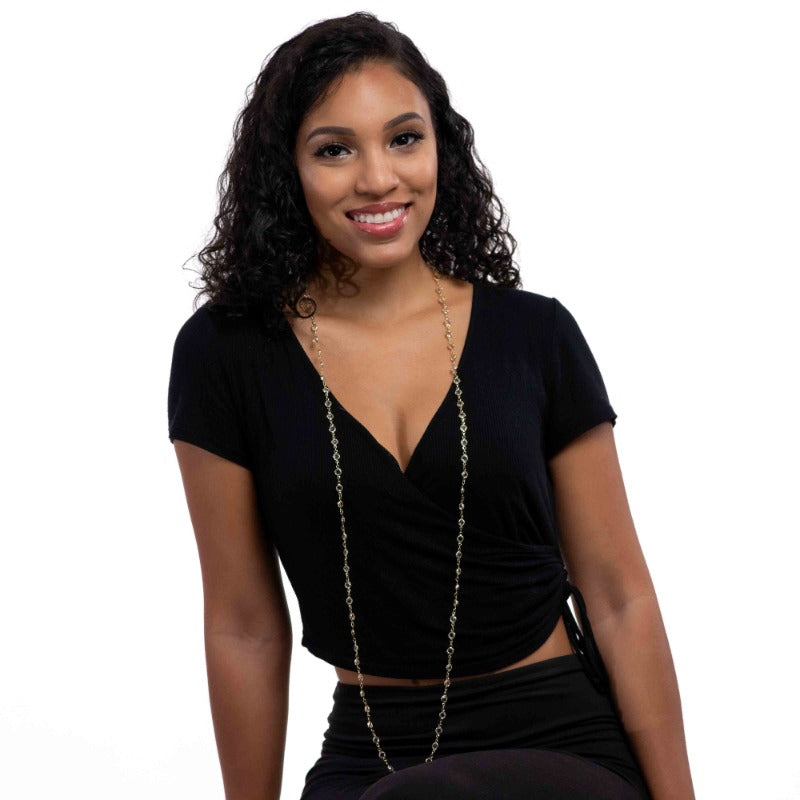 Clear Cascade Necklace Necklace Fearless Accessories