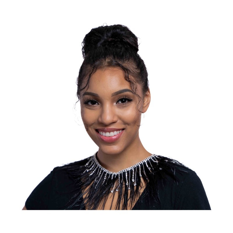 Feather glam necklace Necklace Fearless Accessories Black