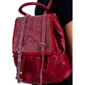 Glam Noir Rhinestone Backpack