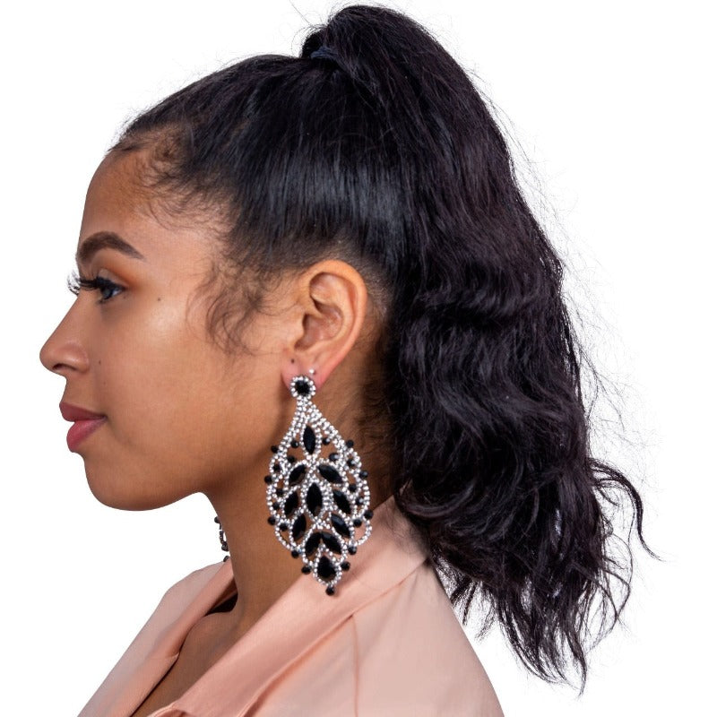 After Hours Rhinestone Chandelier Earrings Earrings Fearless Accessories 