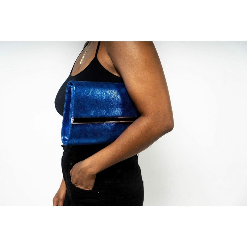 Aja blue and black bag Handbags Fearless Accessories