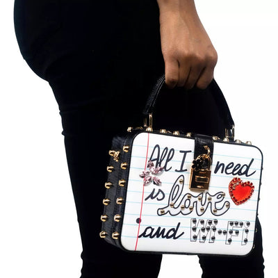 All I need is love and wi-fi bag Handbags Fearless Accessories