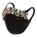 Allure Rhinestone Colored Face Covering