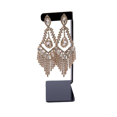 Allure rhinestone earrings silver (2 Colors) Earrings Fearless Accessories Gold