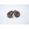 Amari Rainbow Rhinestone Heart Earrings Earrings Fearless Accessories