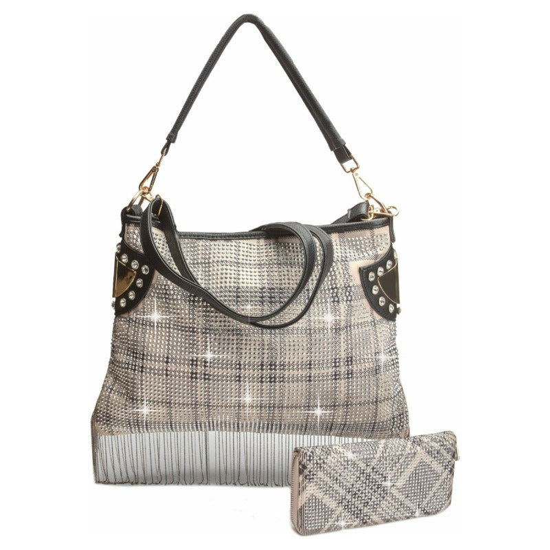 As if rhinestone and fringe bag and wallet Fearless Accessories