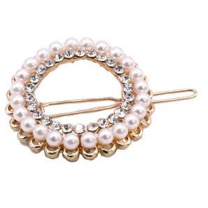 Copy of Avery rhinestone pearl hair clip (Gold) Hair Accessories Fearless Accessories Gold