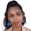 Blue Dynasty Rhinestone Earrings Earrings Fearless Accessories 