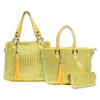 Born to stunt rhinestone bag, wallet and tote (yellow) Fearless Accessories 