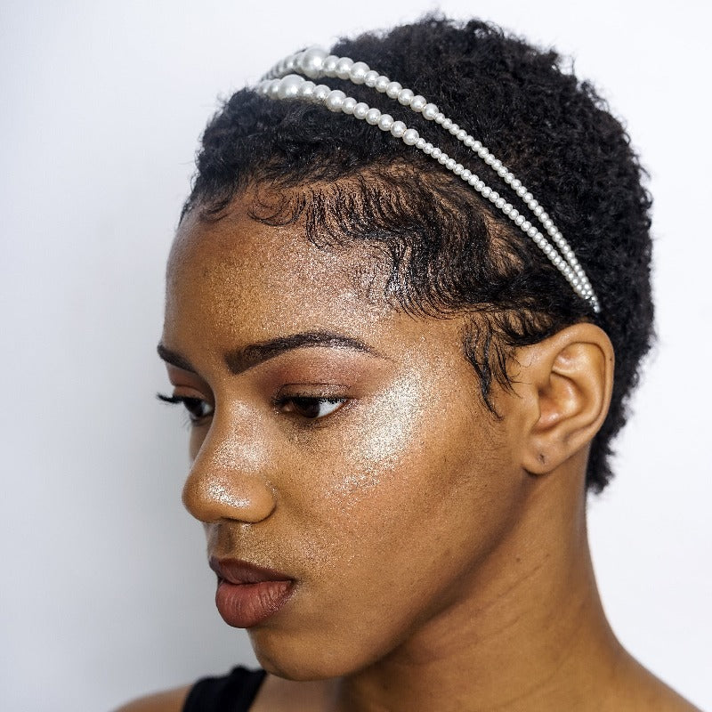 Pearlosity headband and pearl earrings set Fearless Accessories