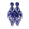 Bright Lights Rhinestone Chandelier Earrings (2 Colors) Earrings Fearless Accessories Blue