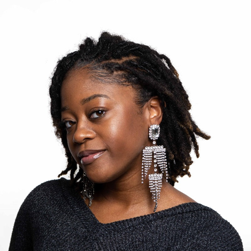 Bring the Drama Rhinestone Earrings Earrings Fearless Accessories