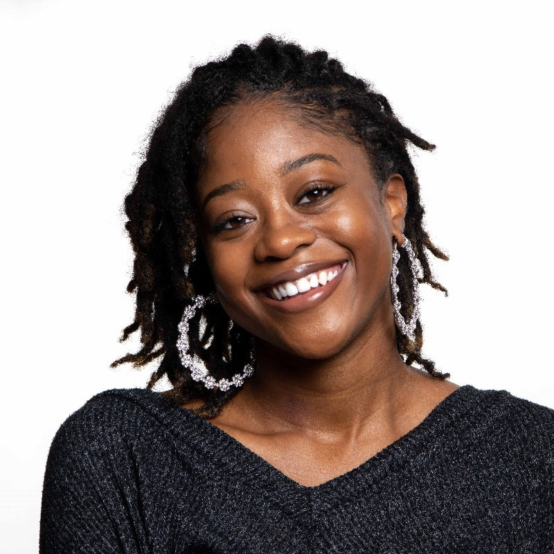 Camellia rhinestone flower hoop earrings Earrings Fearless Accessories 