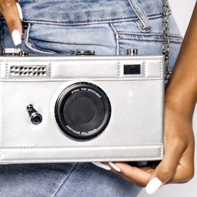 Stop drop and pose! (Silver) Handbags Fearless Accessories Silver 