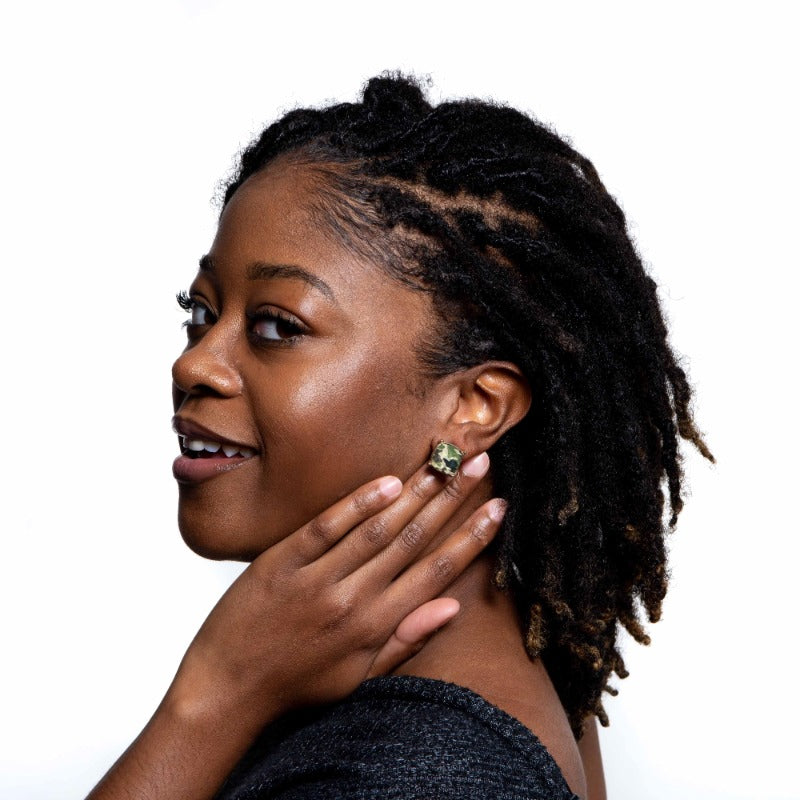 Camo stud earrings Earrings Fearless Accessories