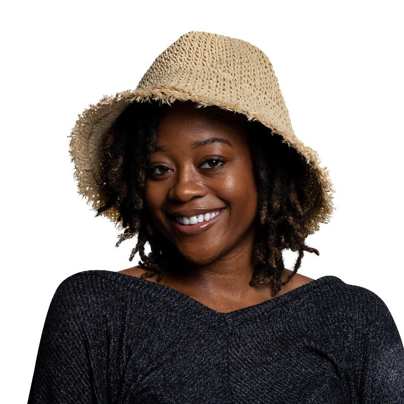 Cancun straw bucket hat (2 Colors) Hats Fearless Accessories