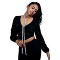 Charlee Long Rhinestone Tassel Necklace/Belt (4 Colors)