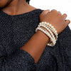 Class Act Pearl and Rhinestone Bracelet Bracelets Fearless Accessories