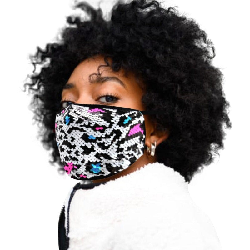 Come thru drippin sequin face covering face covering Fearless Accessories 