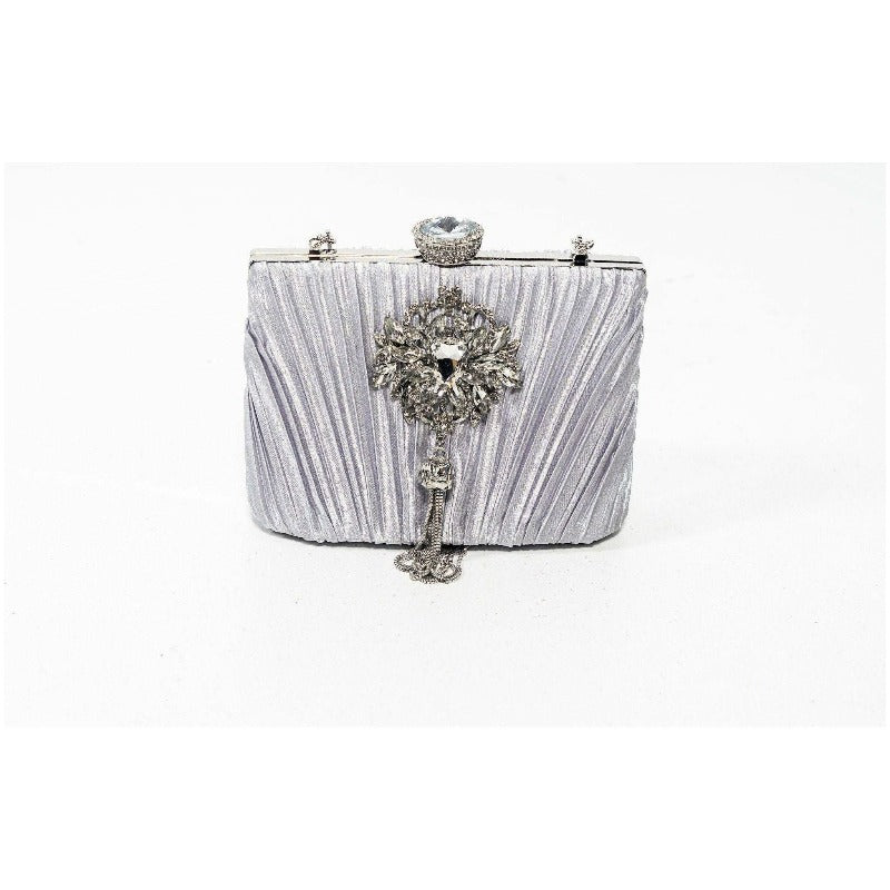 Cyndi satin evening bag Handbags Fearless Accessories