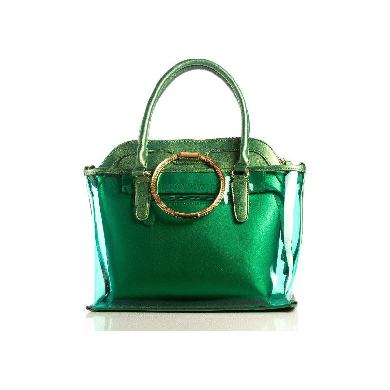 DOUBLE UP CLEAR HANDBAG Handbags Fearless Accessories 