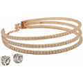 Dyann Rhinestone Choker and Earring Set