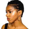 Ebony Gold Ball Hoop Earrings Earrings Fearless Accessories