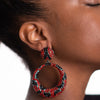 Emboldened rhinestone hoop earrings Earrings Fearless Accessories