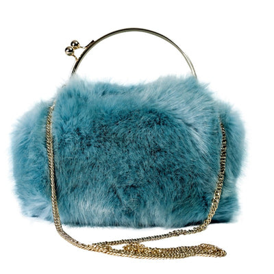Evie faux fur handbag Handbags Fearless Accessories