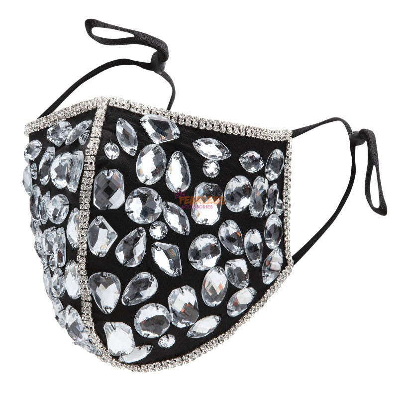 Exquisite Rhinestone Face Covering face covering Fearless Accessories 