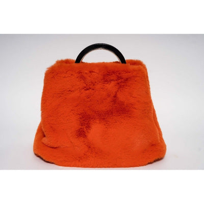 Faux fur bucket handbag Handbags Fearless Accessories
