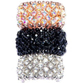 First impression rhinestone stretch band ring (3 colors)