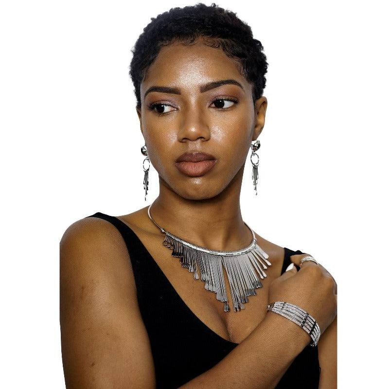 Four Reasons Necklace, Earrings, Bracelet and Ring Set (2 Colors) Necklace Fearless Accessories