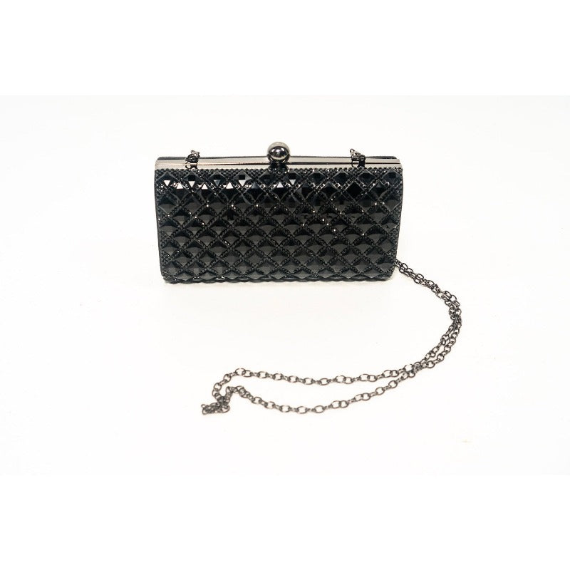 Gia mirror clutch (4 Colors) Handbags Fearless Accessories Black