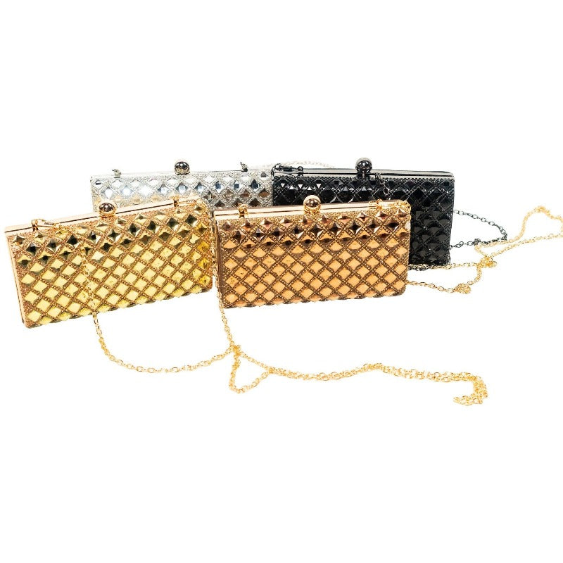 Gia mirror clutch (4 Colors) Handbags Fearless Accessories