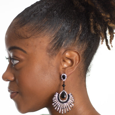 Gilded Glam rhinestone earrings Earrings Fearless Accessories