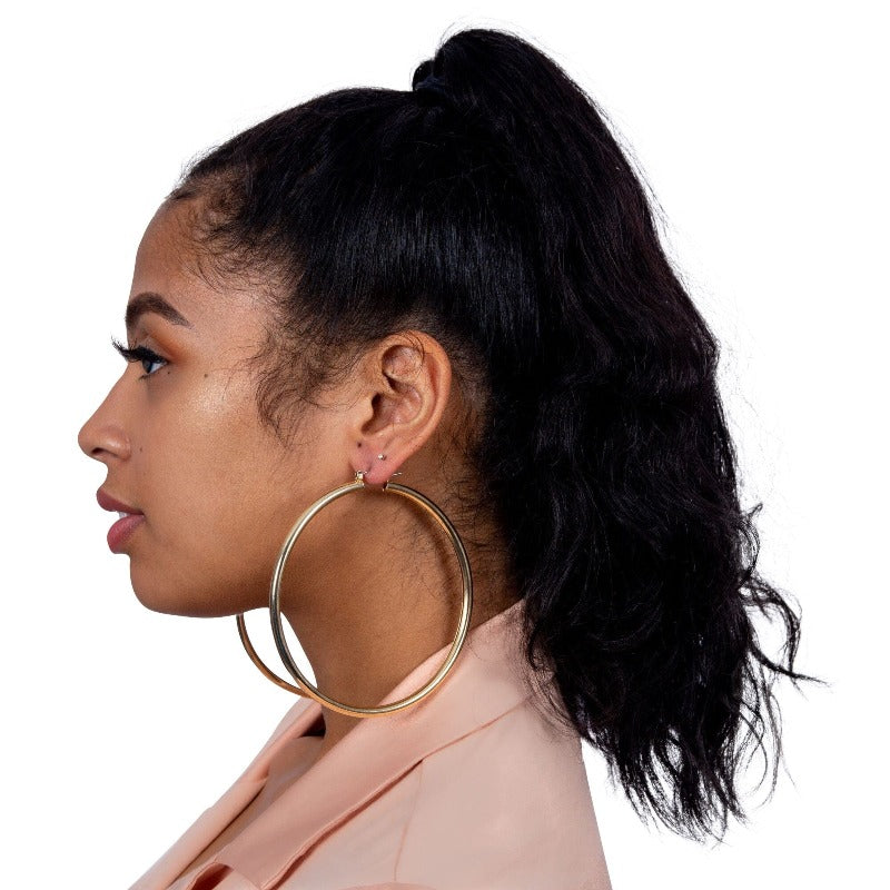 Gold hoop earrings Earrings Fearless Accessories