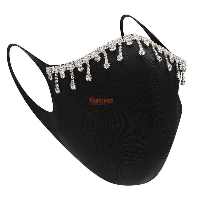 Grace rhinestone face covering face covering Fearless Accessories