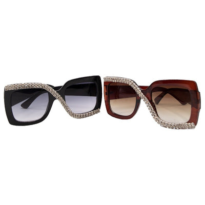 HD Rhinestone Sunglasses (2 colors) Sunglasses Fearless Accessories