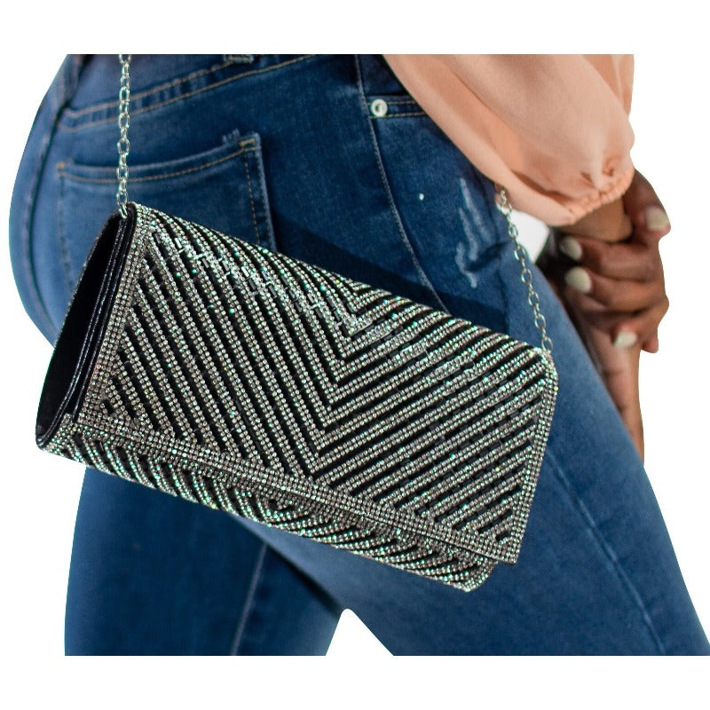 Hollywood Rhinestone bag Handbags Fearless Accessories 