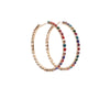 Jordyn Rhinestone Hoop Earrings (6 Colors) Earrings Fearless Accessories Multicolor