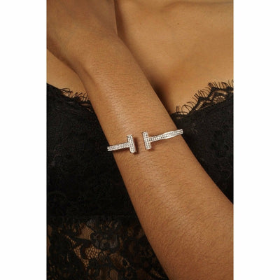 Kiara Rhinestone Open Cuff Bracelet Bracelet Fearless Accessories