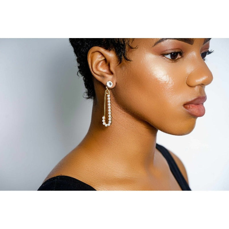 Pearlosity headband and pearl earrings set Fearless Accessories