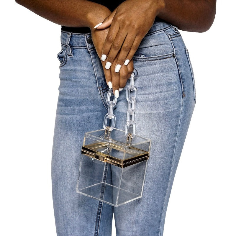 Kimmie translucent cube bag (2 Colors) Handbags Fearless Accessories 