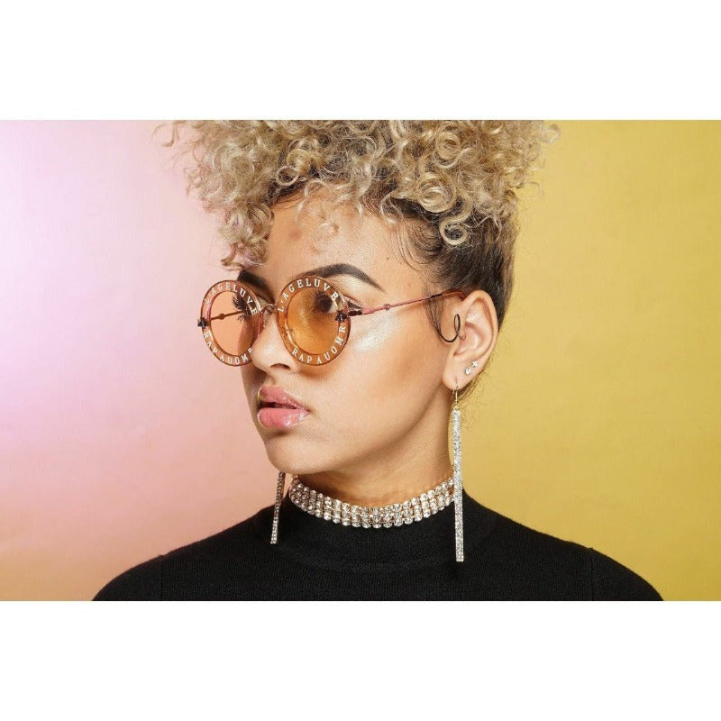 Alexis Dangle Drop Rhinestone Earrings Earrings Fearless Accessories