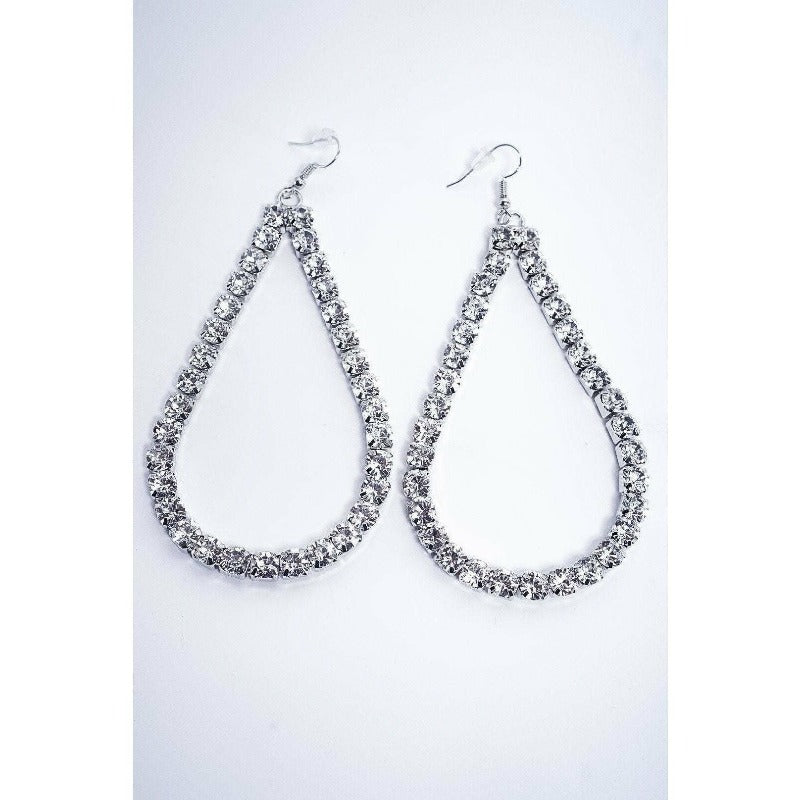 Lauryn Rhinestone Teardrop Earrings (2 Colors) Earrings Fearless Accessories