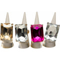 Luminosity rhinestone stretch band ring