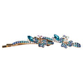 Madison rhinestone flower hair clips (pair) - (3 Colors)
