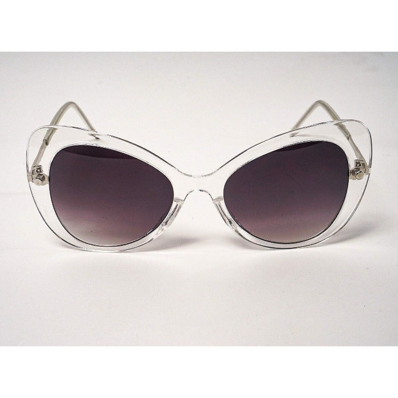 Mariah Clear Frame Sunglasses (5 Colors) Sunglasses Fearless Accessories Gray/Black