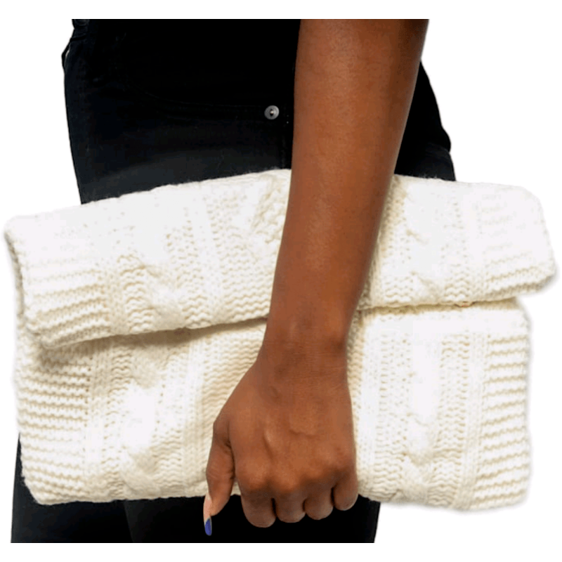 Melani cable knit bag Handbags Fearless Accessories